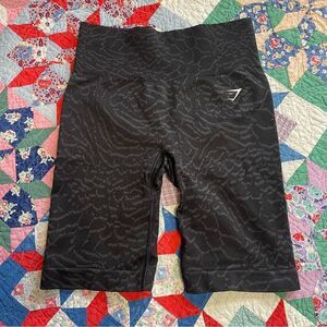 Gymshark Adapt Animal Print Bike Shorts Size small